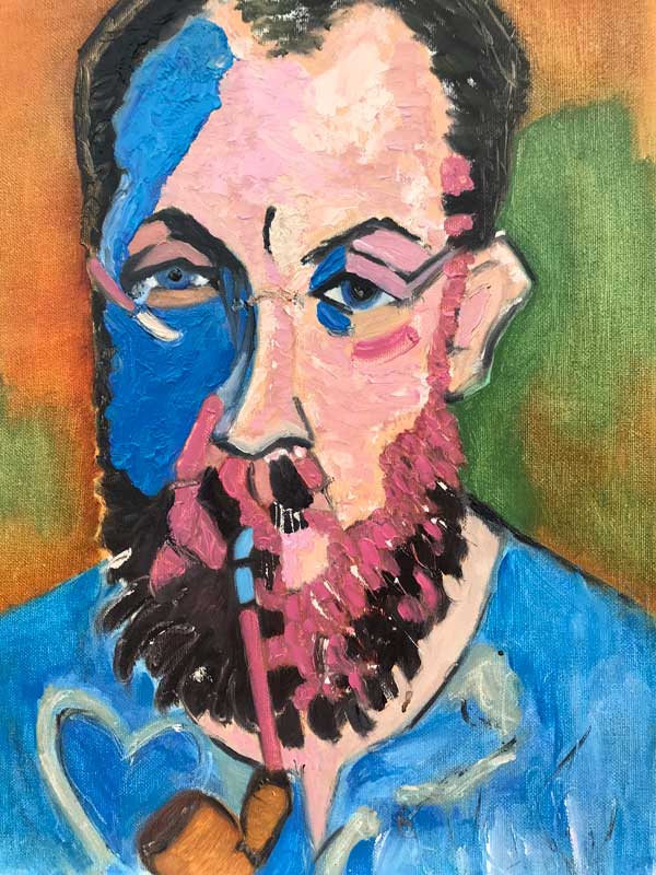 study of Andre Derain’s portrait of Matisse