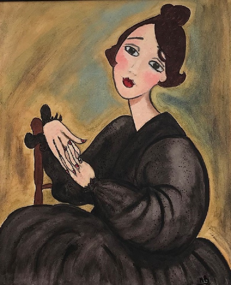 Study of Madam Diede, after Modigliani